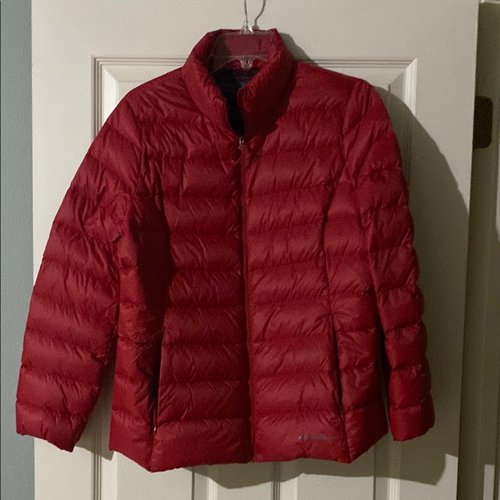 Eddie Bauer Red Puffer Jacket
